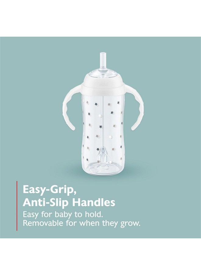 NUK Learner Straw Cup, 10oz, 2-Pack - Toddler Sippy Cup with Soft Straw for Easy Drinking, Suitable for Ages 8 Months and Up, Timeless Collection - Image 2