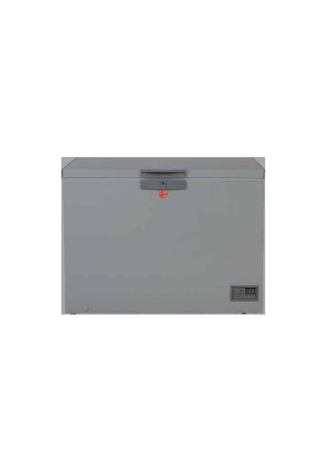 HOOVER 393L Gross Capacity - Single Door Low Frost Chest Freezer, High Energy Efficiency Cooling System, Adjustable Temperature, Silent Operation, Grey Finish, 1 Year Warranty – HCF-K393-GR 393 L 2400 W HCF-K393-GR Grey - Image 1