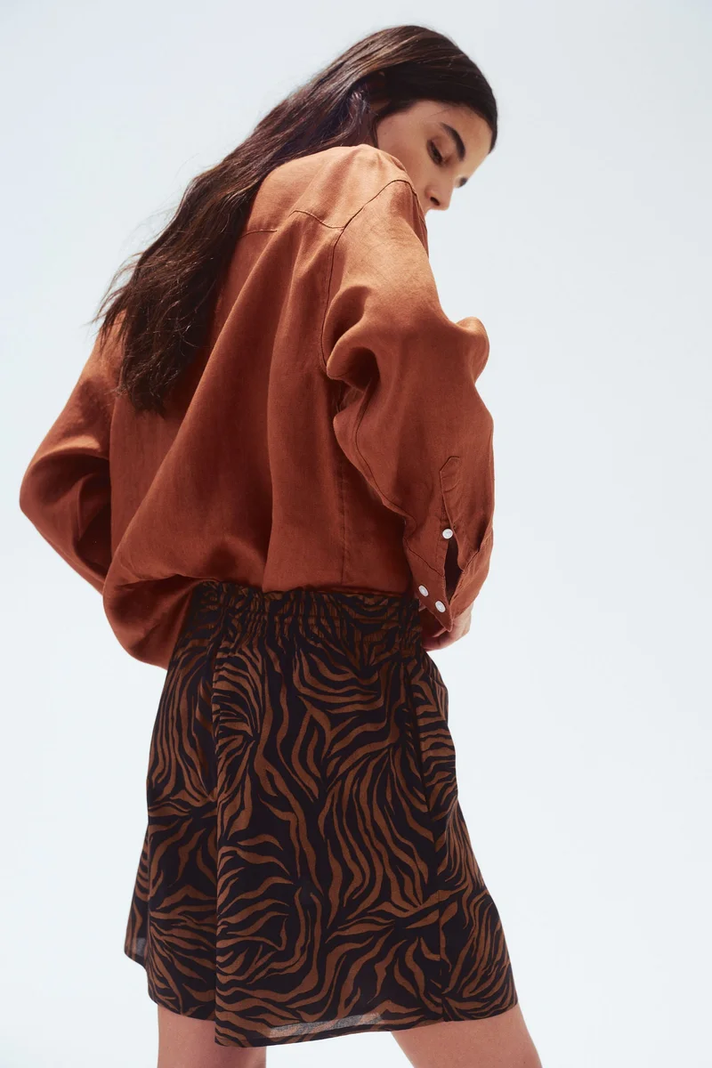 H&M Printed drawstring shorts