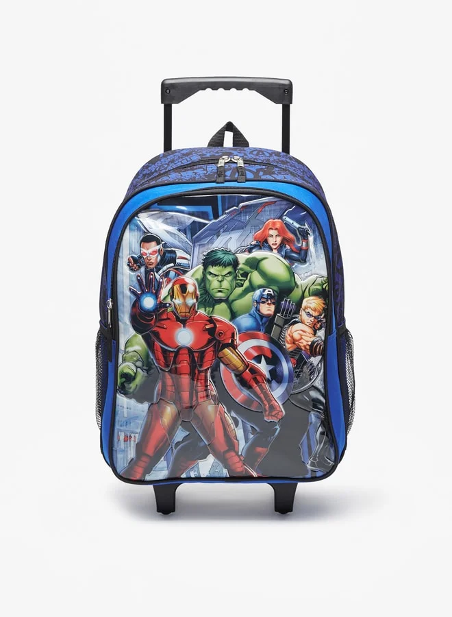مارفل Avengers Print 4-Piece Trolley Backpack Set - 41x31x13 cm