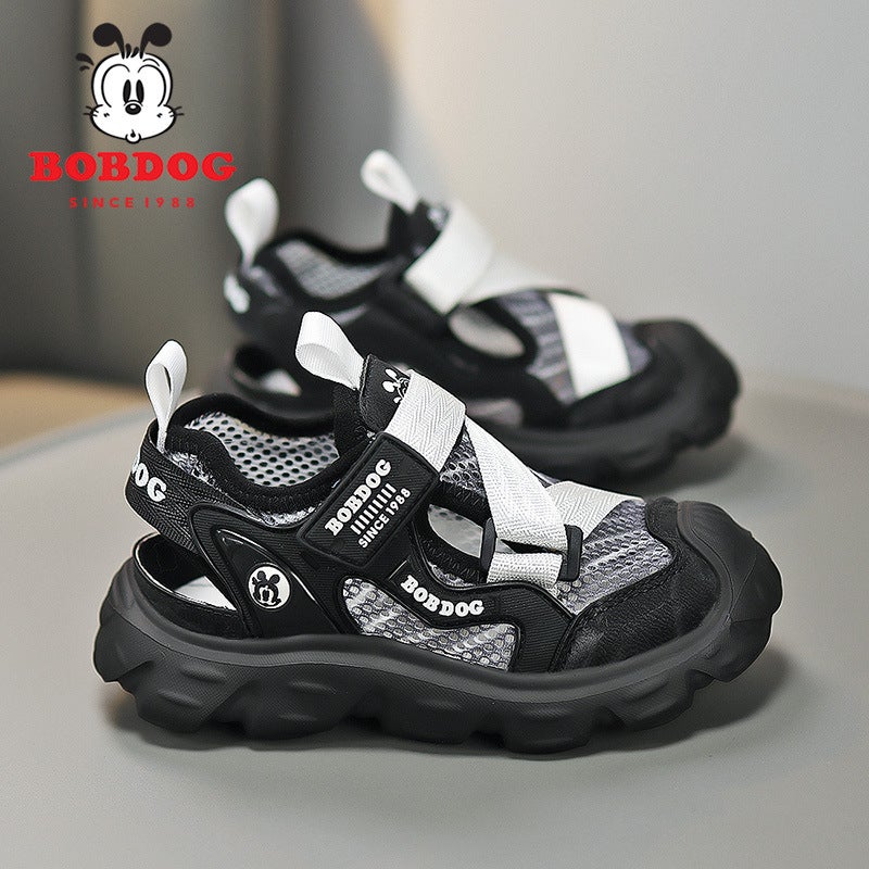 Boys' Shoes Sports Sandals 2025 Children'S Baotou Sandals Medium And Large Children'S Non-Slip Breathable Frame Sandals - Image 1