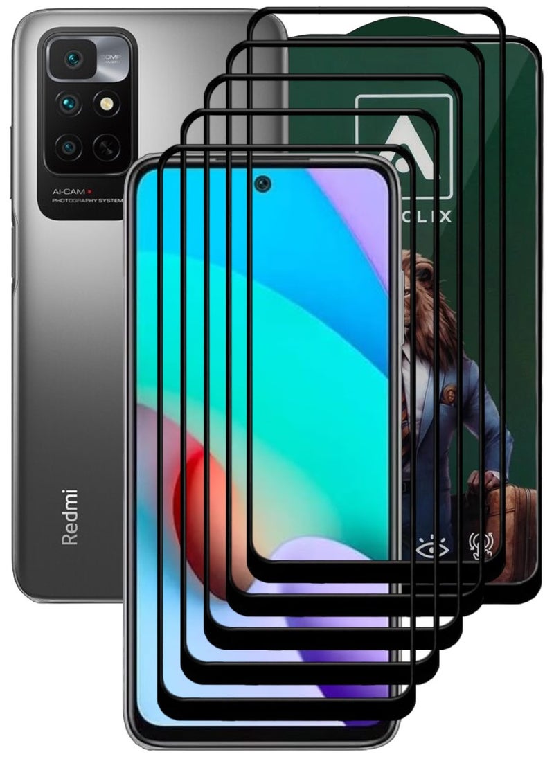 ACLIX 5 Pieces Antistatic ESD Dustproof Premium Quality High Definition Tempered Glass Screen Protector Designed For Xiaomi Redmi Note 11 4G - Image 1