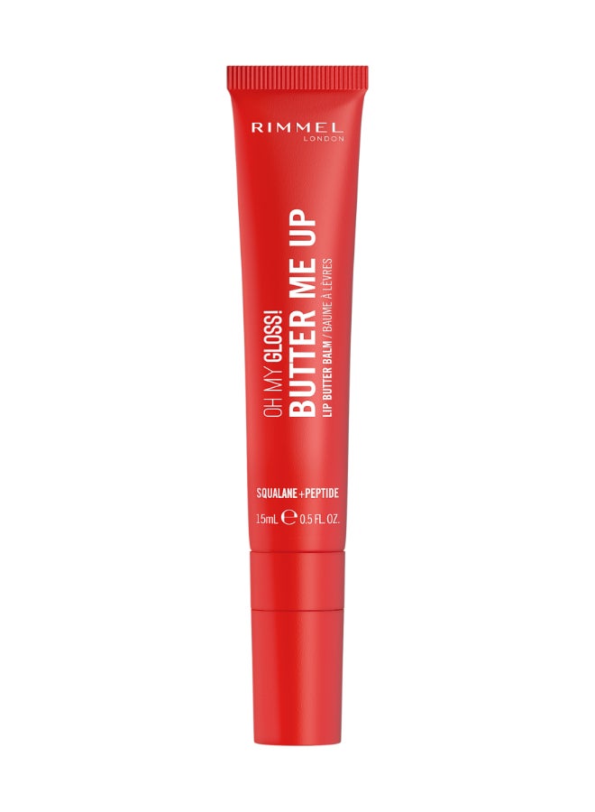 RIMMEL LONDON Oh My Gloss Butter Me Up Lip Butter Balm - 004 - Red Velvet, 15ml - Image 2