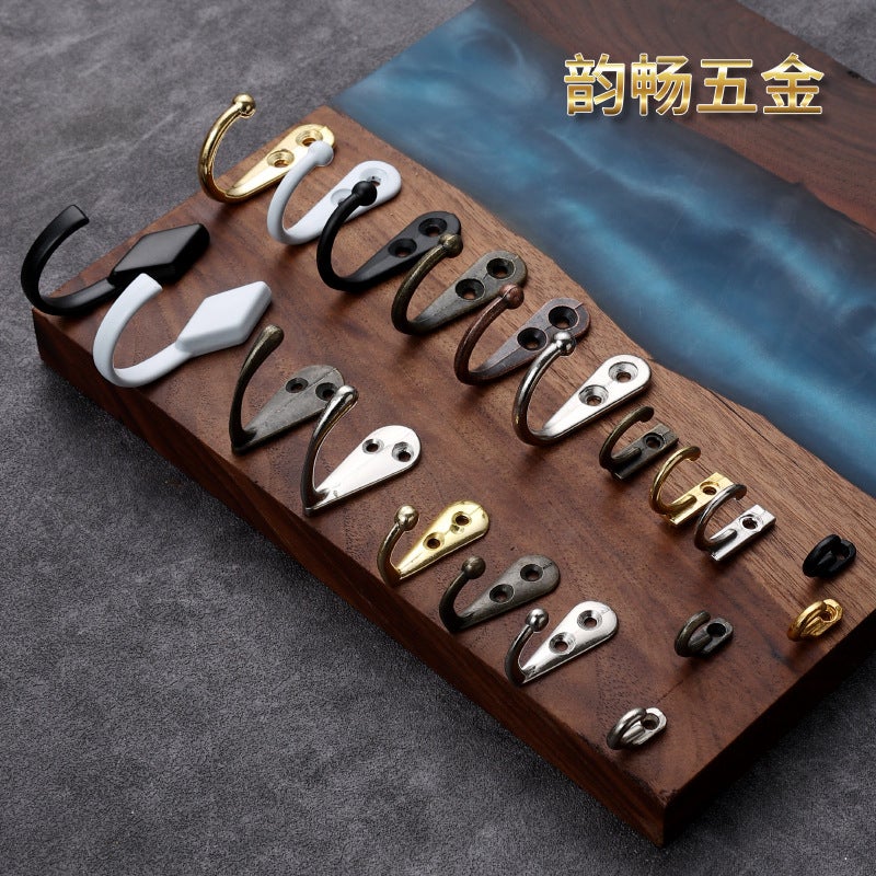 general Zinc Alloy Single Coat Hook Antique Style Wall Mount for Clothes Scarves - Image 2