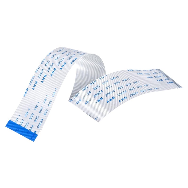 ميكسينيتي كابل FFC الشريطي المسطح المرن، 40 سنًا بمسافة 0.5 مم وطول 200 مم (نوع B) لشاشات LCD والطابعات ثلاثية الأبعاد والكاميرات وأجهزة DVD والتلفزيون واللاب توب والصوت، عبوة من 5 قطع - Image 1