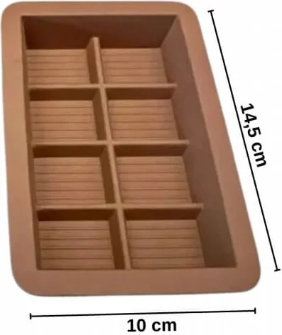 بييف Famous Dubai Chocolate Mold Silicone 8 Compartments 2 Pieces