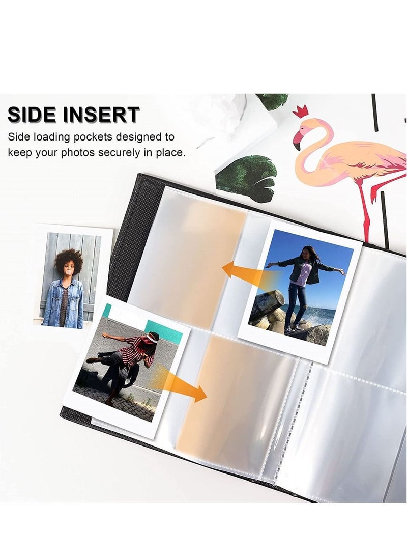 Y&D - Mini for Polaroid Photo Album Book 208 Pocket 2x3 Inch Pictures Fujifilm Instax 7s 8 9 11 25 26 40 50s 90 Evo Z2300 Instant Camera, Snap (Grey) - Image 1