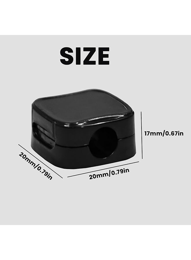 إيروريكس 6 قطع من مشابك الكابلات المغناطيسية ذاتية اللصق منظم الكابلات المغناطيسية لإدارة الكابلات وأسلاك الطاقة وكابلات التلفزيون USB وحامل منظم كابلات الشحن المخفية لتخزين كابلات المنزل والمكتب والسيارة - Image 2