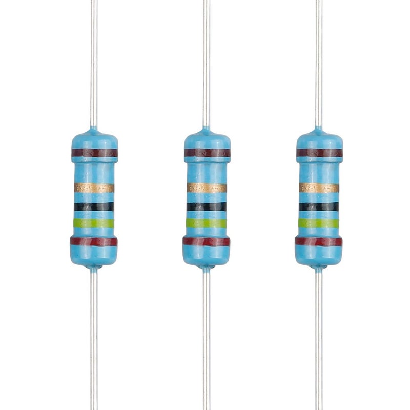 EDGELEC Store 100 قطعة مقاومة 24 أوم 1/2 واط (0.5 واط) ±1% تحمل مقاومة معدنية ثابتة، قيم متعددة من المقاومة اختيارية - Image 1