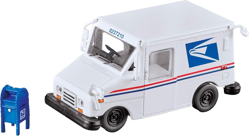 غرين لايت جرينلايت 29888 مركبة توصيل بريدي طويلة العمر من USPS LLV بمقياس 1:64 من المعدن المصبوب مع صندوق بريد - Image 1