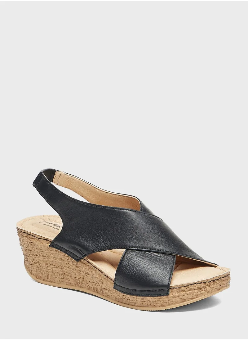لو كونفورت Multi Strap Wedge Sandals