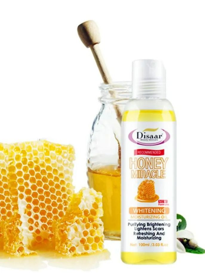 Disaar Essential Oil Honey Miracle Moisturizing Oil Aromatherapy Oils For Body Massage For Daily Body Care 2*100 ml 2 PCS - Image 2