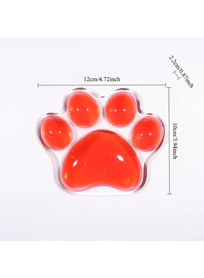 Black Ergonomic Mouse Pad With Soft Plastic Wrist Strap Cooling Relief For Office Comfort - Image 2