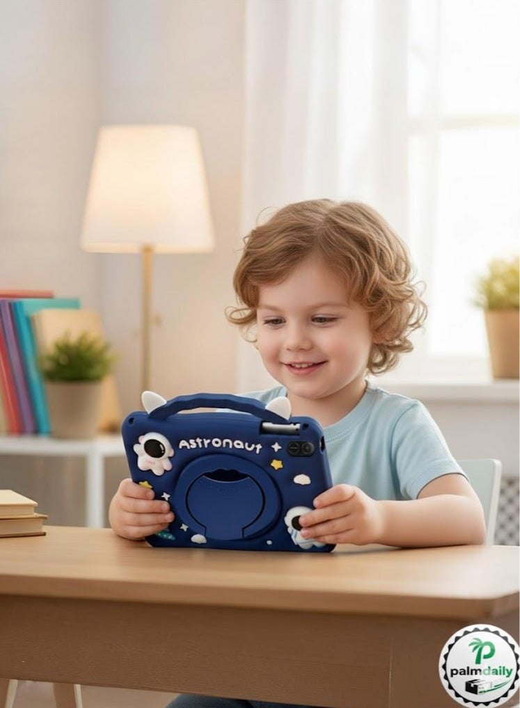 حافظة HONOR Pad X8a/X9 مقاس 11 بوصة 2024 للأطفال مع فتحة للقلم ومقبض محمول متوافقة مع HONOR Pad X8a مقاس 11 بوصة 2024/HONOR Pad X9 مقاس 11 بوصة 2024  (أزرق فضاء) حافظة سيليكون لطيفة ومقاومة للصدمات للأطفال لأجهزة Honor Pad - Image 4