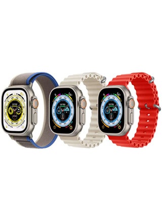 Trail Loop strap Blue/Gray , Silicone Ocean Band Strap Pearl White and Silicone Ocean Band Strap Red for Apple Watch Ultra 8 49mm Set of 3 - pzsku/Z2219531526DD091C003BZ/45/_/1694442064/929db4d9-cc23-43f5-aef0-199f2e034b26