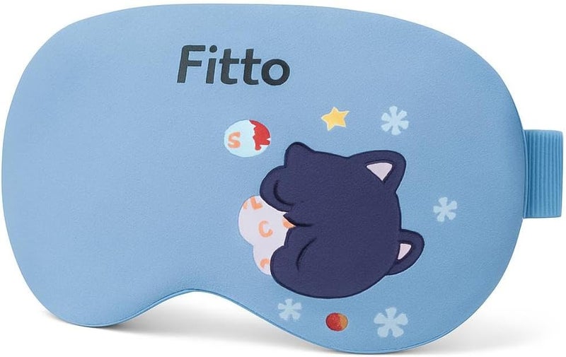 Fitto Night Blindfold Mask - Breathable and Soft for Comfortable Sleep, Blue - Image 1