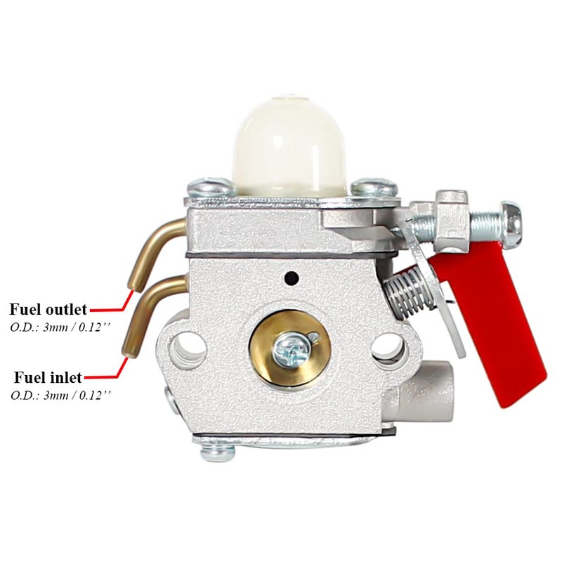 Pro Chaser UT33600A Carburetor for Homelite UT33650A UT20760 UT33650 UT33600 UT26CSEMC UT26SSEMC UT20006 UT32601A UT32605 UT32651A UT32651 26cc Trimmer Ryobi 308054077 308054088 308054043 - Image 2