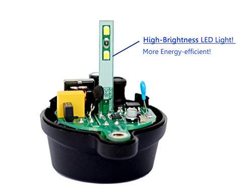 Supreform IP54 Weatherproof 12V-240V AC/DC Universal LED Flashing Warning Light Alarm Lamp for Gate Opener and Garage Door Opener with Yellow Signal, High-Brightnes Light - Image 5