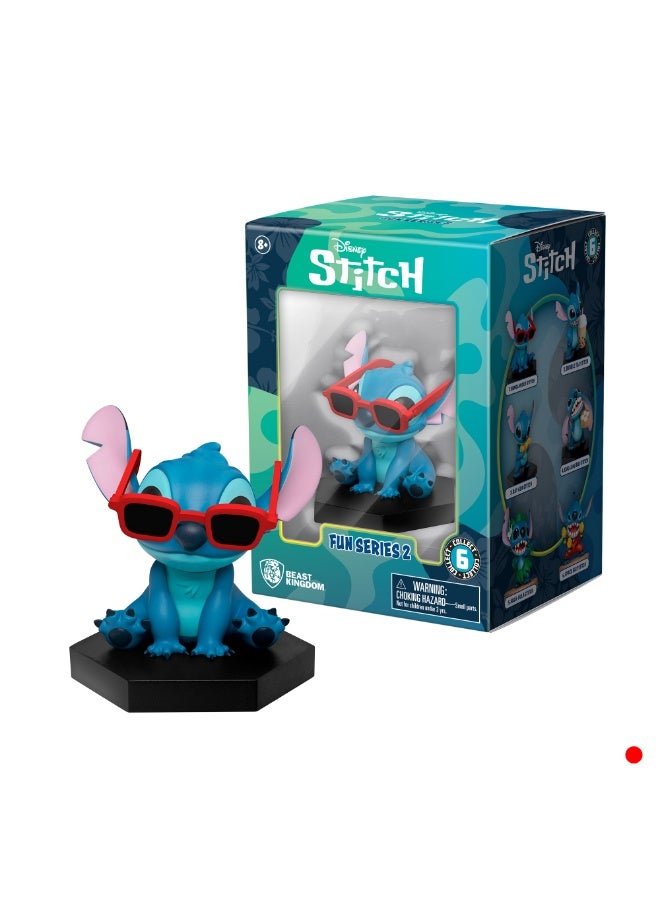 Disney سلسلة المرح 2 من ليلو وستيتش مع صندوق نافذة - نظارات شمسية ستيتش | تمثال قابل للجمع | تمثال ستيتش | تمثال عرض | هدية مثالية لجمع الهدايا والأطفال - Image 5