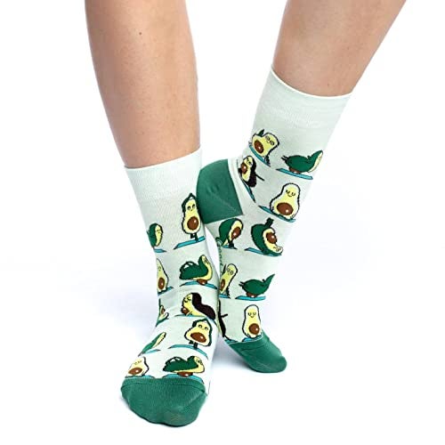 Good Luck Sock Women's Avocado Yoga Socks, Adult, Shoe Size 5-9 - Image 2