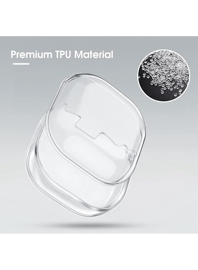 إيروريكس متوافق مع سماعات سامسونج جالكسي بودز في وبودز 2 وبودز 2 برو وبودز برو وبودز لايف، حافظة مقاومة للغبار والصدمات مع حلقة تثبيت، حافظة حماية كاملة من السيليكون الناعم الفاخر - Image 4