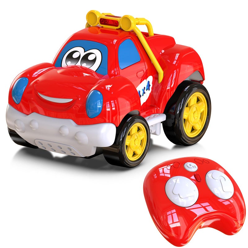 AEROQUEST Toddler Remote Control Car Pickup Truck Toy for Kid Cartoon RC Vehicle for Toddlers 13 Durable Construction for Boys Girls - Image 3