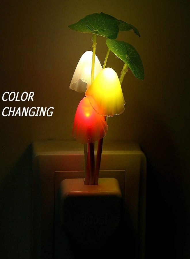 Inditradition Mushroom Shape Magic Night Light Lamp, Smart Sensor Auto On-Off (0.2 W, White) - Pack of 2 - Image 3