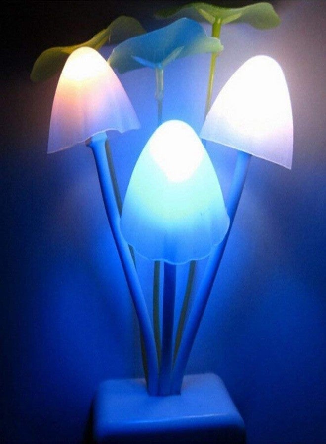 Inditradition Mushroom Shape Magic Night Light Lamp, Smart Sensor Auto On-Off (0.2 W, White) - Pack of 2 - Image 4