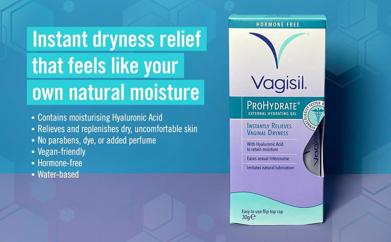 Vagisil جل فاجيسيل بروهيدرات المرطب الخارجي يخفف جفاف المهبل بشكل فوري يوميًا مع حمض الهيالورونيك لترطيب واحتفاظ بالرطوبة خالي من الهرمونات 30 جرام - Image 3