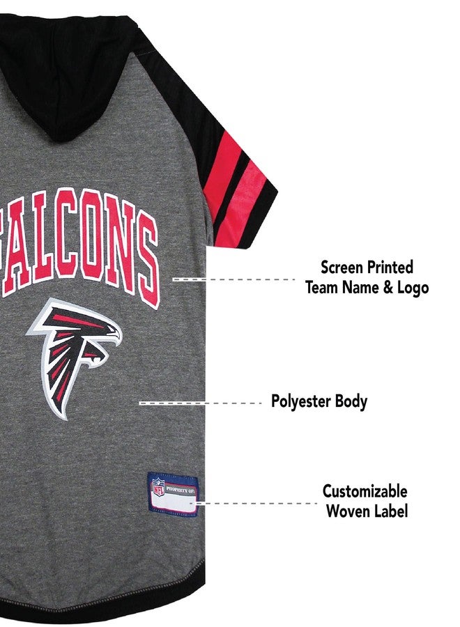 Pets First NFL Atlanta Falcons Hoodie for Dogs & Cats. NFL Football Licensed Dog Hoody Tee Shirt, Large. Sports Hoody T-Shirt for Pets. Licensed Sporty Dog Shirt (ATL-4044-LG) - Image 5