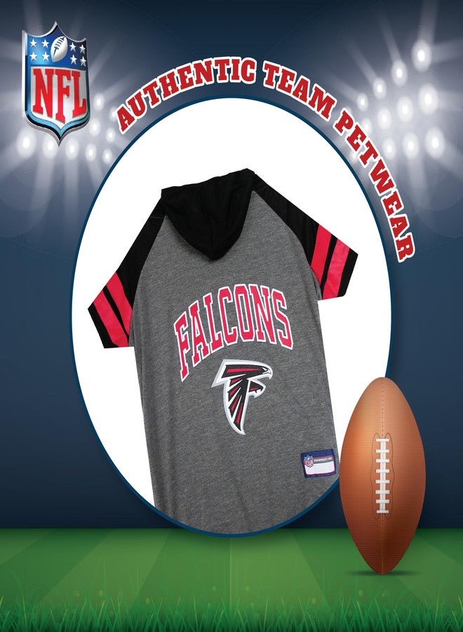Pets First NFL Atlanta Falcons Hoodie for Dogs & Cats. NFL Football Licensed Dog Hoody Tee Shirt, Large. Sports Hoody T-Shirt for Pets. Licensed Sporty Dog Shirt (ATL-4044-LG) - Image 3