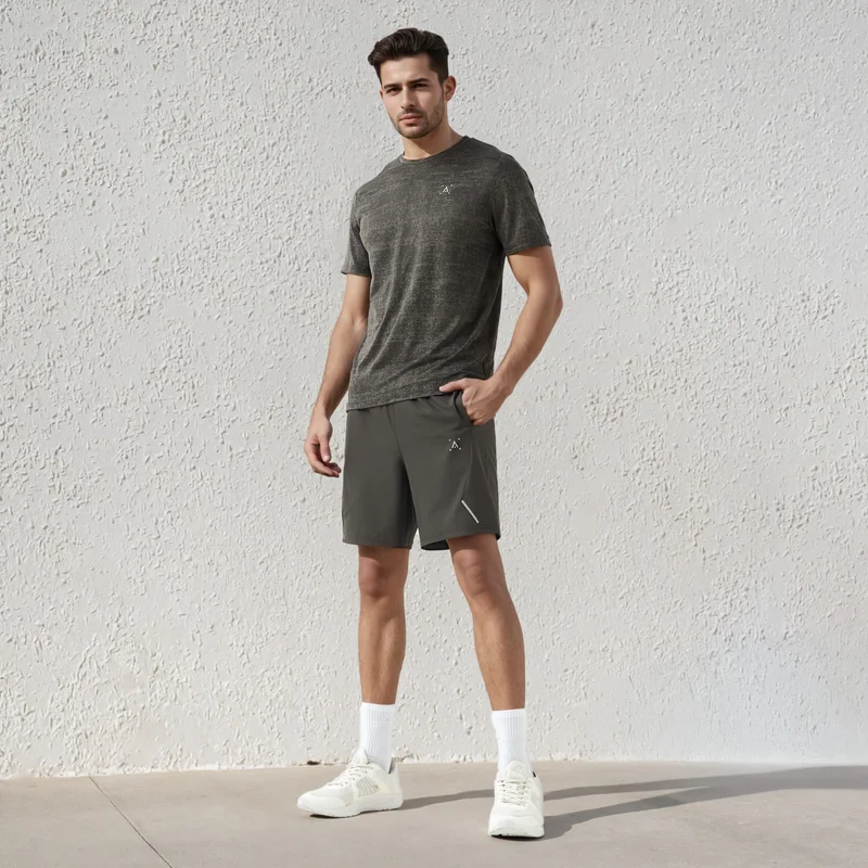 ADOT by Splash Panel Detail Performance Shorts with Drawstring Waist