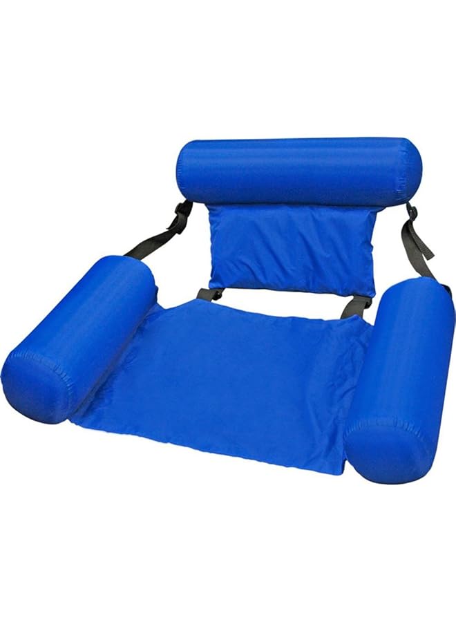 بول ماستر كرسي مائي قابل للنفخ على شكل حوض سباحة عائم للاسترخاء باللون الأزرق