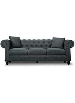 Velvet Chesterfield Sofa Set Elegant 4 Seater Living Room Furniture with Button Tufted Upholstery (Dark Grey) - pzsku/Z2219D3642B28FF27F617Z/45/_/1725443403/6b63affc-88b6-436b-a0b6-1f3286fdcb6e