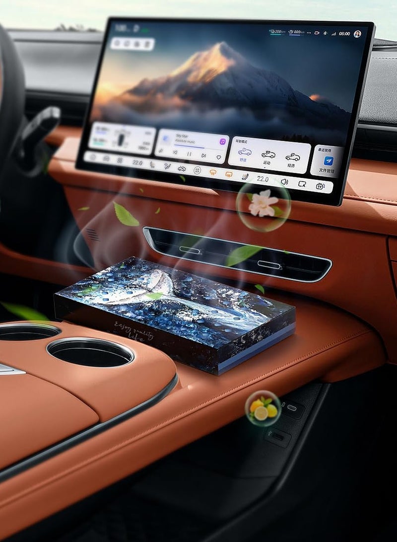 جل معطر جو على شكل طوب للعلاج بالروائح للمنزل والسيارة، مزيل للروائح الكريهة مخفي طويل الأمد ذو سعة كبيرة، مصنوع من زيوت أساسية طبيعية، مناسب للسيارات والقوارب والمركبات الترفيهية (جاردينيا) - Image 4