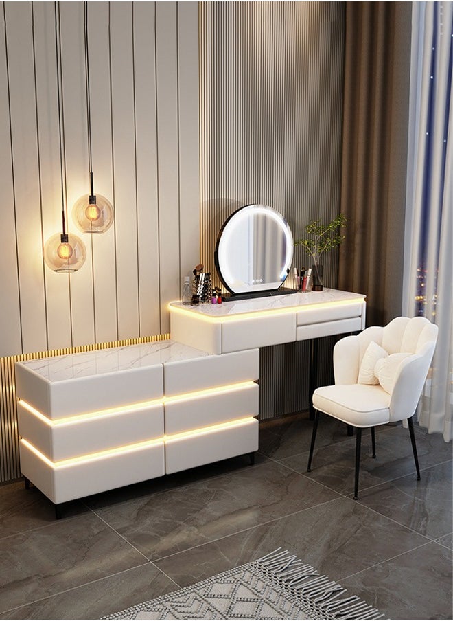 keke Multifunctional Makeup Vanity Dressing Table with Drawers and Chair 120 CM  - Image 3