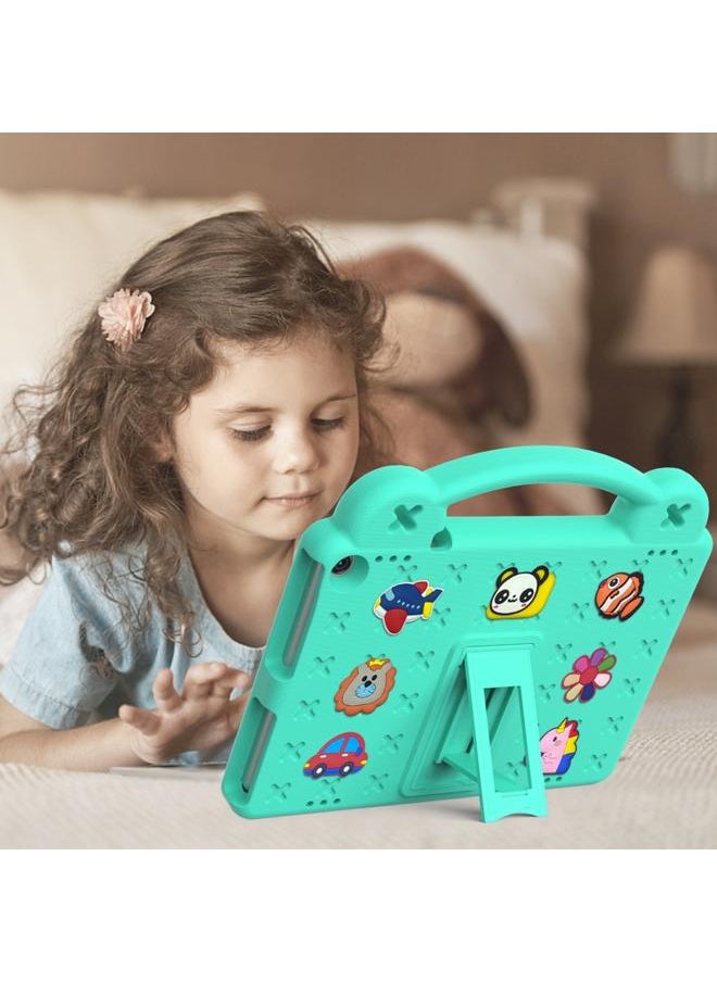 Green Tiger - Walmart Onn 10.1 2022 100071485 Handle Kickstand Children EVA Shockproof PC Tablet Case Mint Green - Image 1