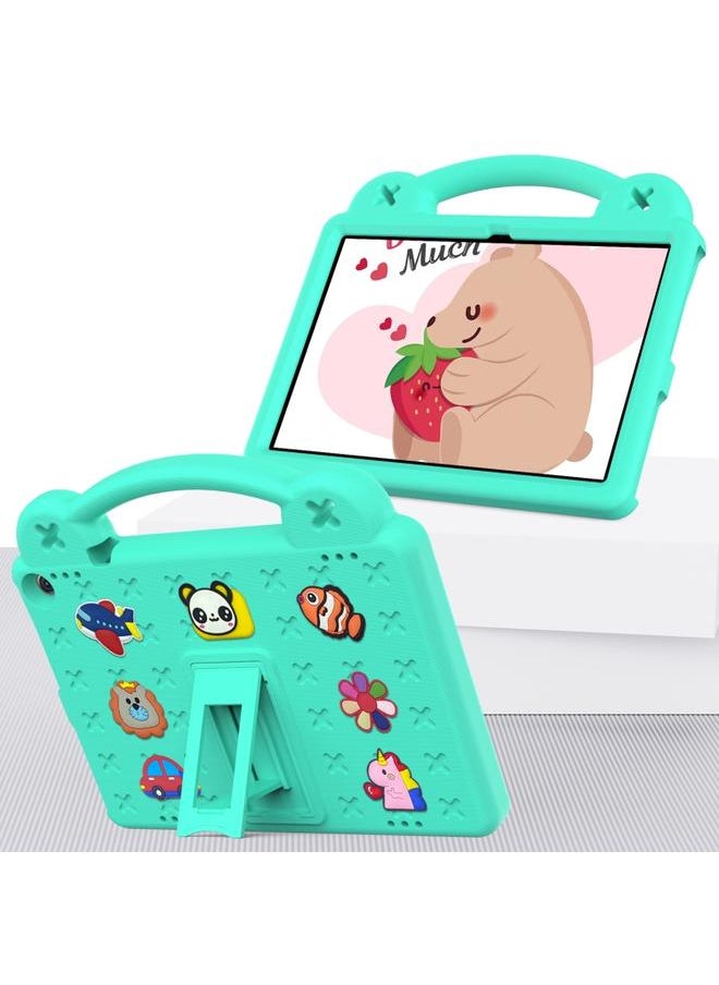 Green Tiger - Walmart Onn 10.1 2022 100071485 Handle Kickstand Children EVA Shockproof PC Tablet Case Mint Green - Image 1