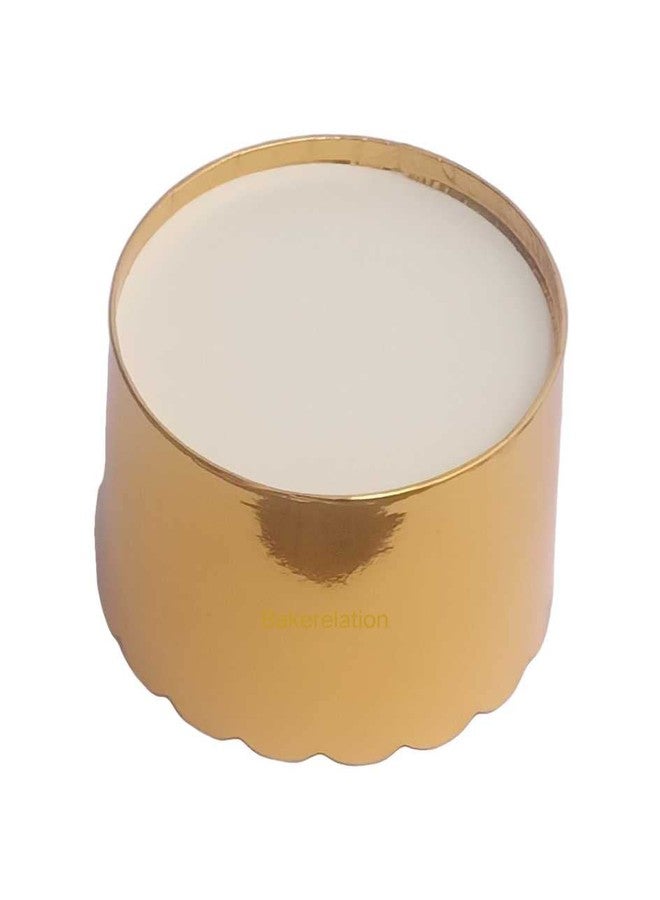 Bakerelation Bake and Serve Muffin Paper Cups Baking Cupcake Liners Disposable Baking Cups for Birthday Marriage Party Serving (Gold) Pack of 50 pcs - Image 3