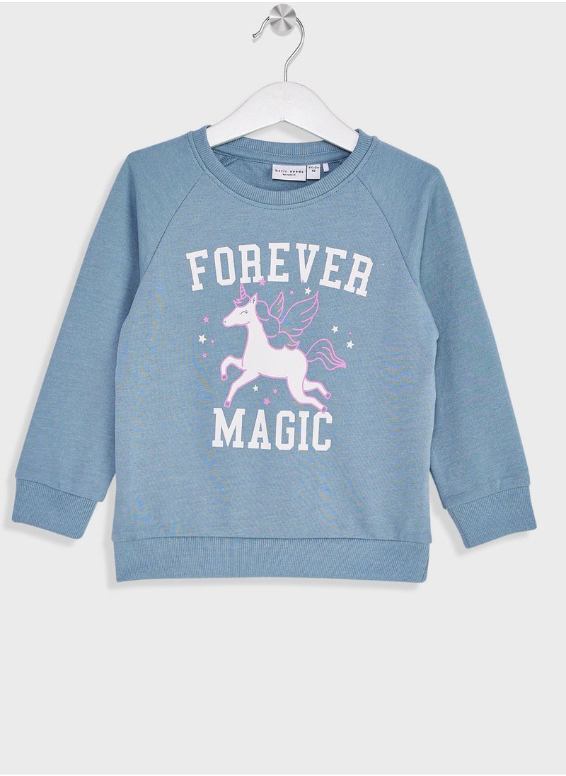 NAME IT - Kids Unicorn Sweatshirt - Image 1
