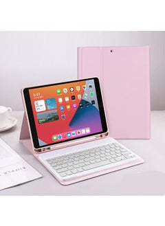 iPad Air 3rd Generation 10.5 Inch Compatible Bluetooth Enabled Case with Pen Compartment and Keyboard