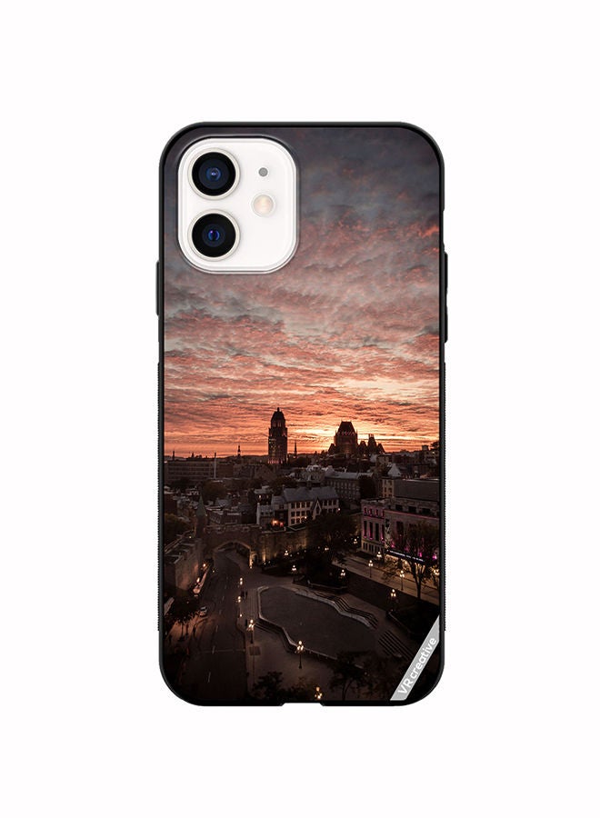 VR CREATIVE Protective Case Cover For Apple iPhone 12 mini Quebec City Design Multicolour - Image 1