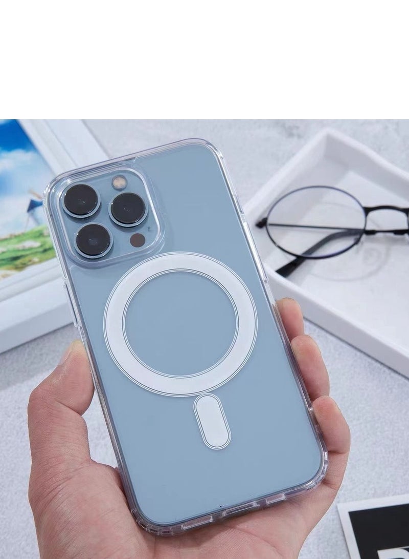 BORTONY iPhone 14 Pro Magnetic Phone Case, Compatible with Magsafe Charging & Accessories Protective Clear Back Case Cover for Apple iPhone 14 Pro - Image 3