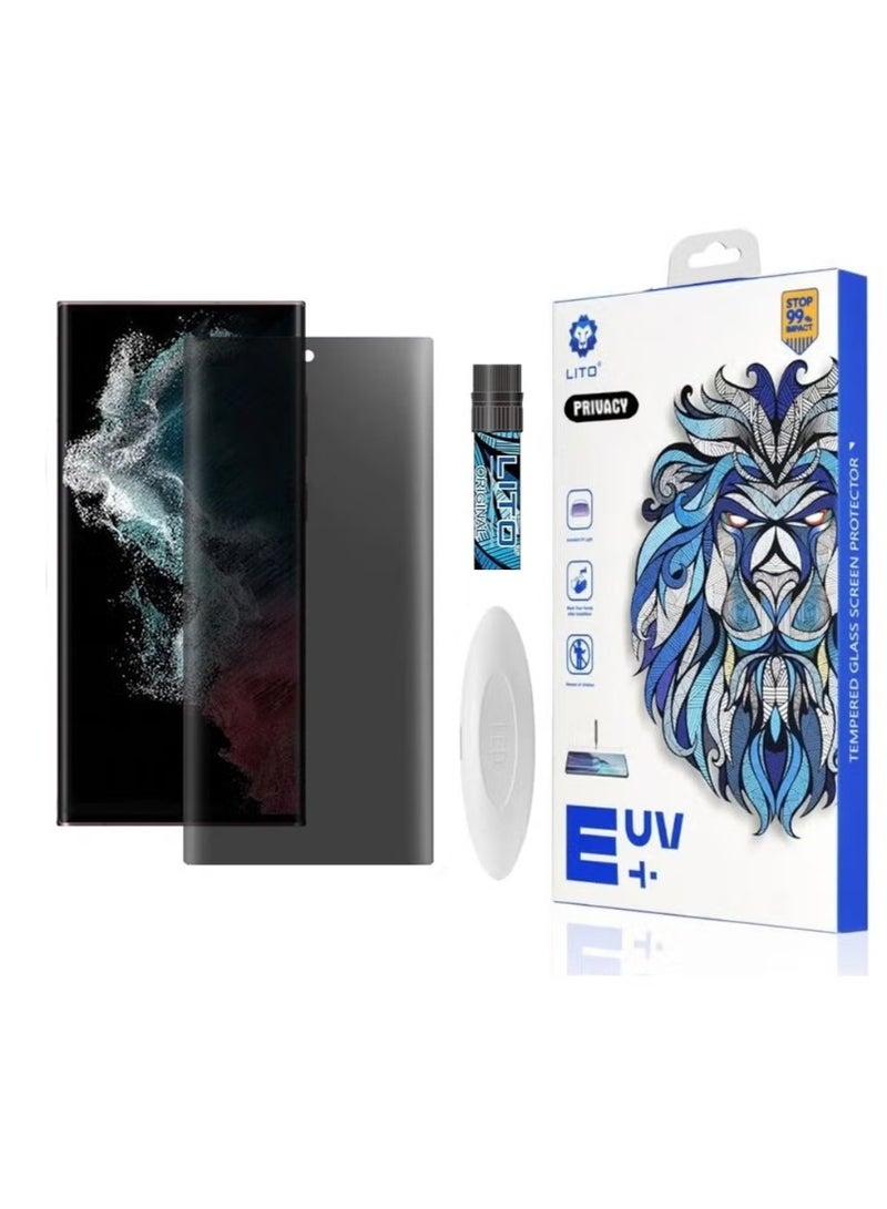 ليتو غشاء زجاجي OPPO Reno 11 5G/11 Pro 5G Lito UV Glue Privacy 9H مع مصباح ولاصق سائل - Image 1