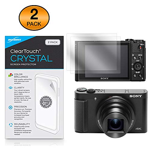 BoxWave واقي شاشة Sony Cyber-Shot DSC-HX99، BoxWave [ClearTouch Crystal (2-Pack)] فيلم حماية عالي الدقة - يحمي من الخدوش لجهاز Sony Cyber-Shot DSC-HX99 - Image 2