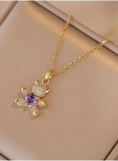 Stylish Stainless Steel 18k Gold Plated Necklace For Women