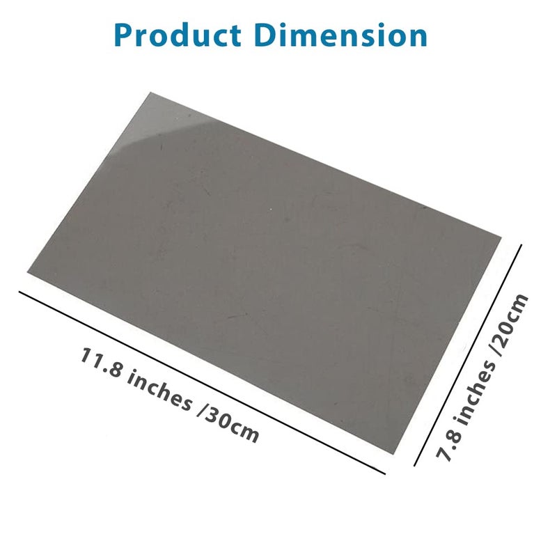 Luenir Adhesive Polarized Film Sheets Polarizer Linear Polarizing Filter 11.8 x7.8 inches for Screen Repair and Educational Physics, 2 Pack - Image 2