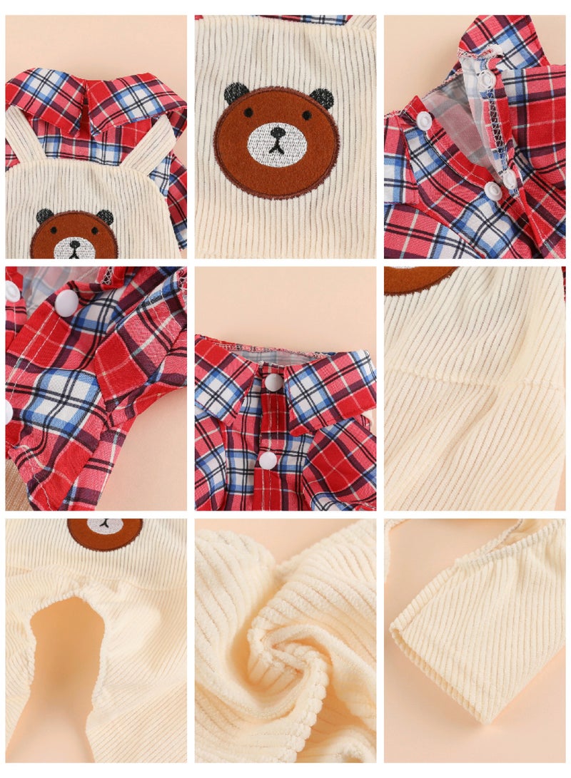 A.M Corduroy Spring Summer Four legged Pet Clothes Dog and Cat Shirts - Image 4