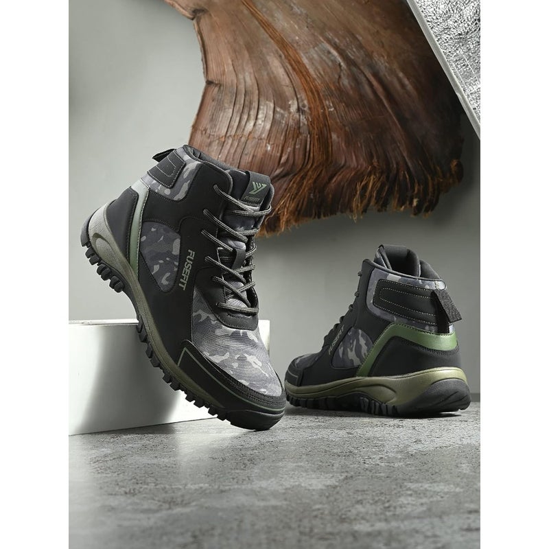 Fusefit Men's BLACK BURN FF Outdoor hiking shoes - Image 2