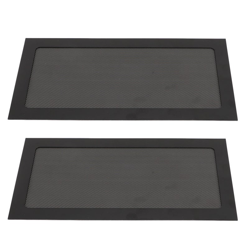 2Pcs Computer Cooler Fan Dust Filter Magnetic Frame PC Fan Dust Mesh PC Cooler Filter Fine Mesh PVC Dust Cover Black - Image 2